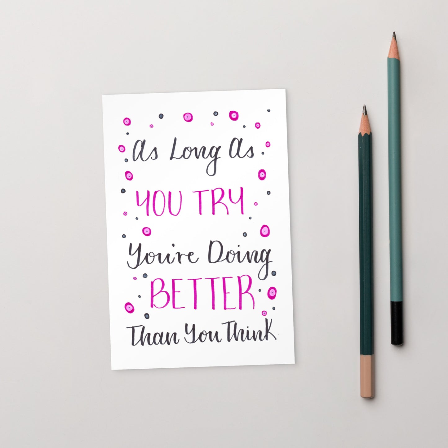 As long as you try - Postcard