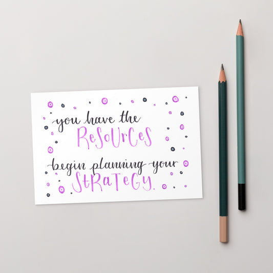 You have the resources - Postcard