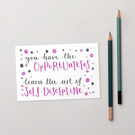 You have the opportunities - Postcard
