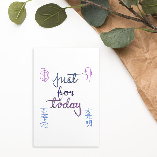 Just for today - Postcard